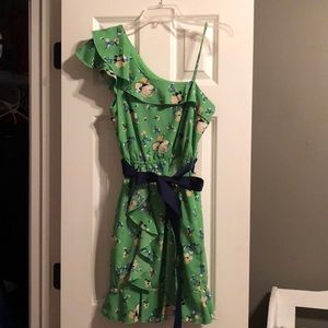 Green flower dress